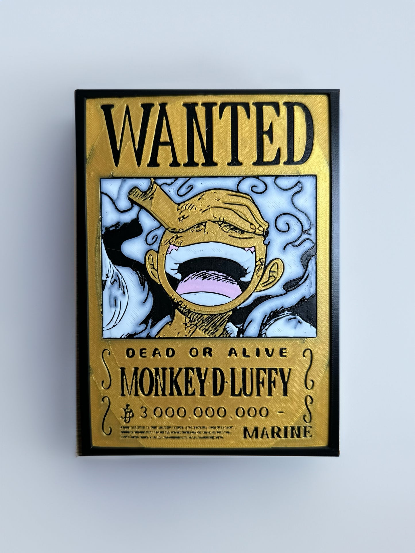 Luffy Gear 5 Wanted Frame Plaque