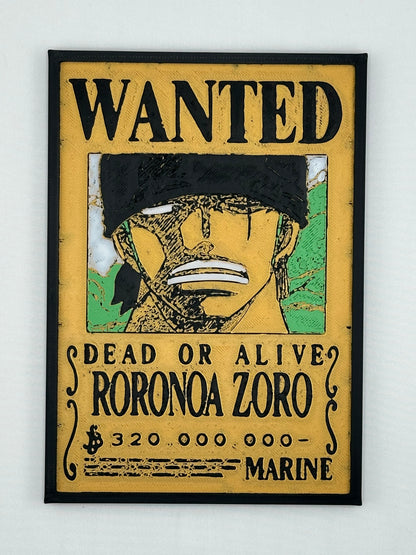 Luffy Gear 5 Wanted Frame Plaque