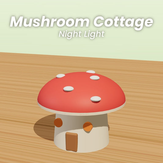 Mushroom Cottage Night Light