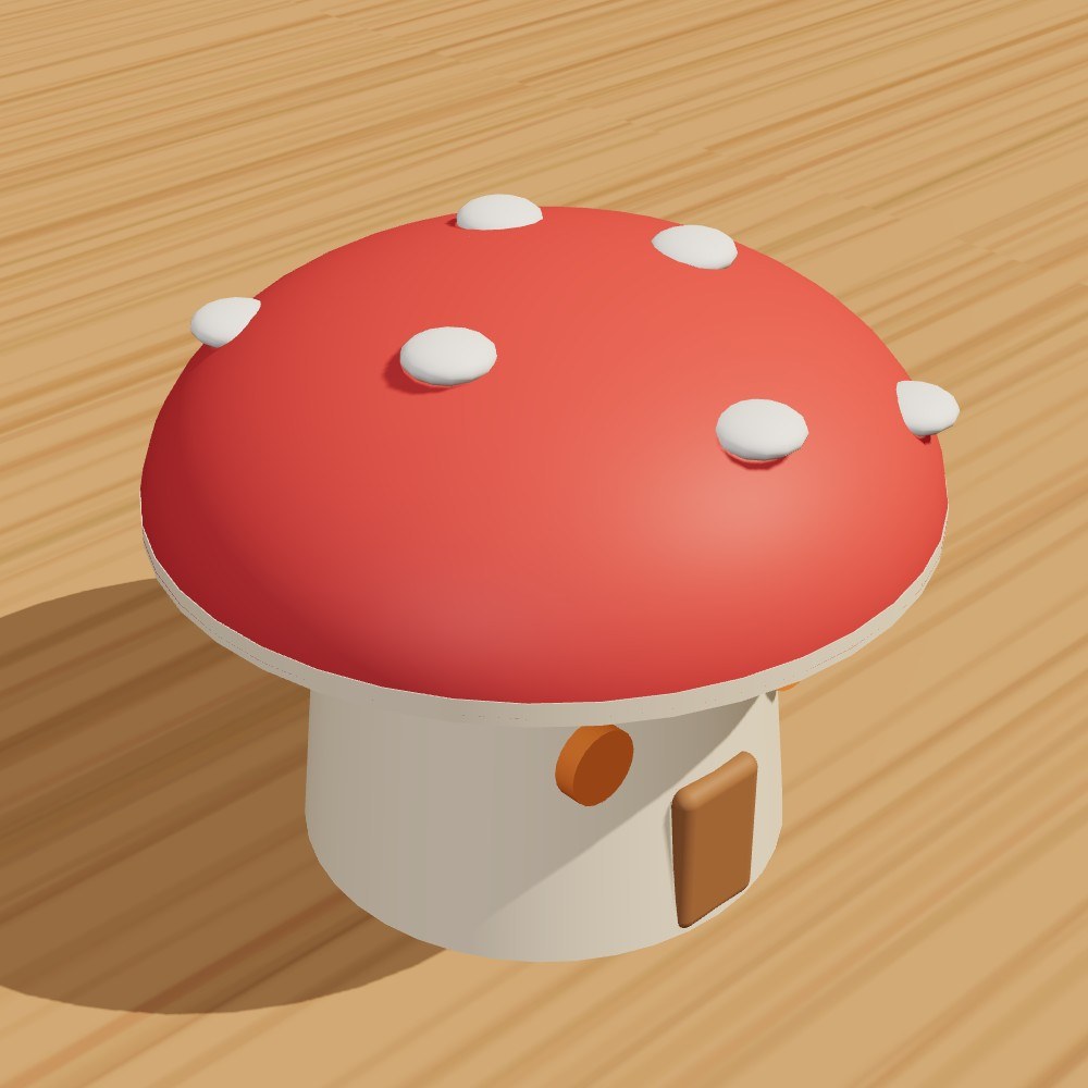 Mushroom Cottage Night Light