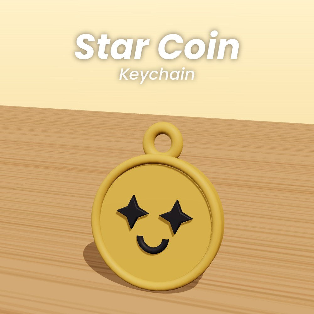 Star Coin Keychain