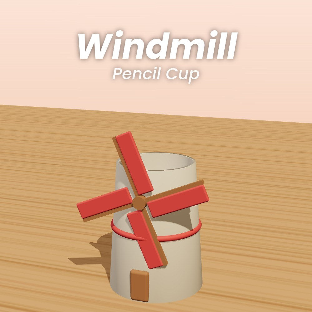 Windmill Pencil Cup